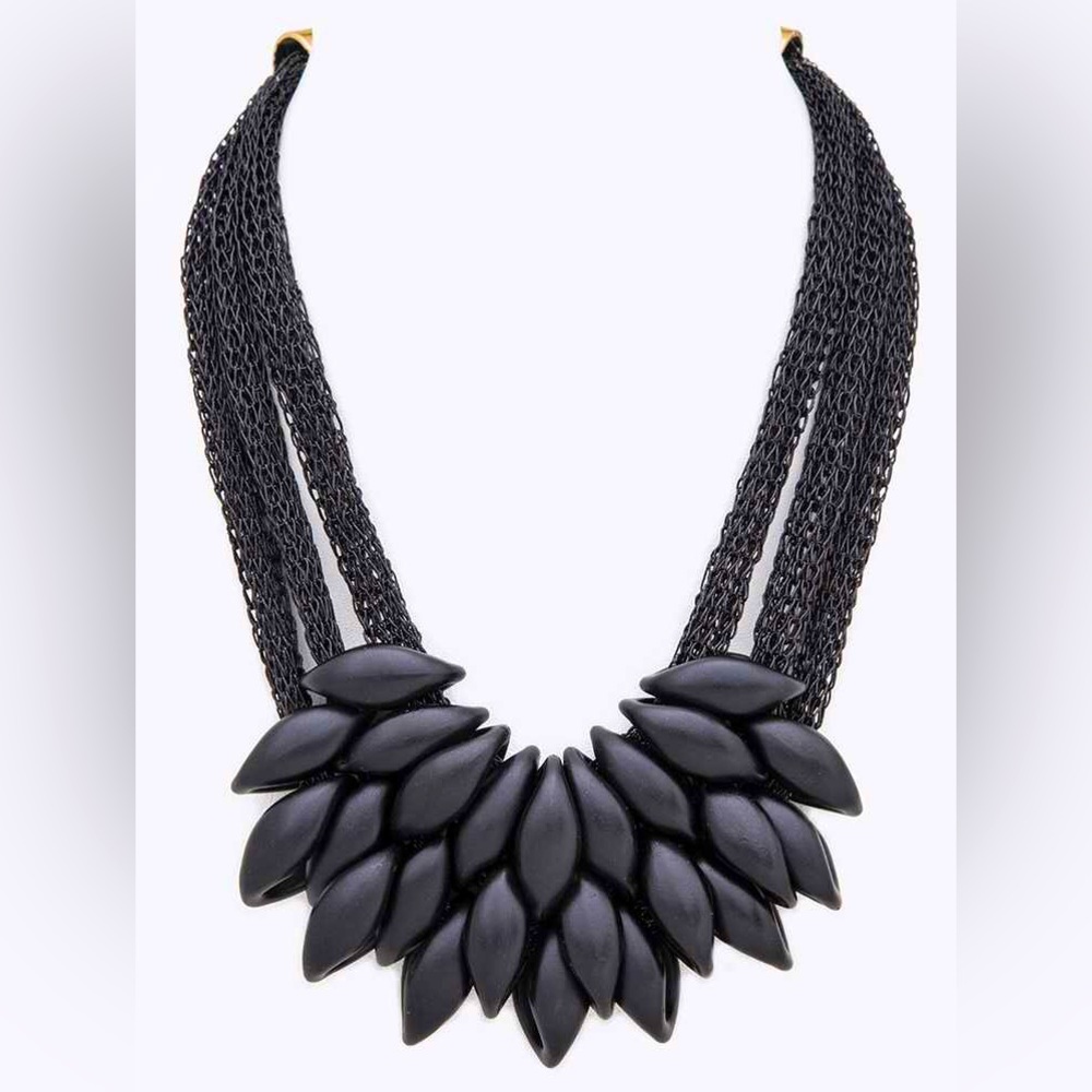Mesh Collar Statement Necklace